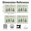1ks/4ks Vánoční dekorace Podložka na stůl s potiskem vánočního stromku Novoroční dekorace stolu
