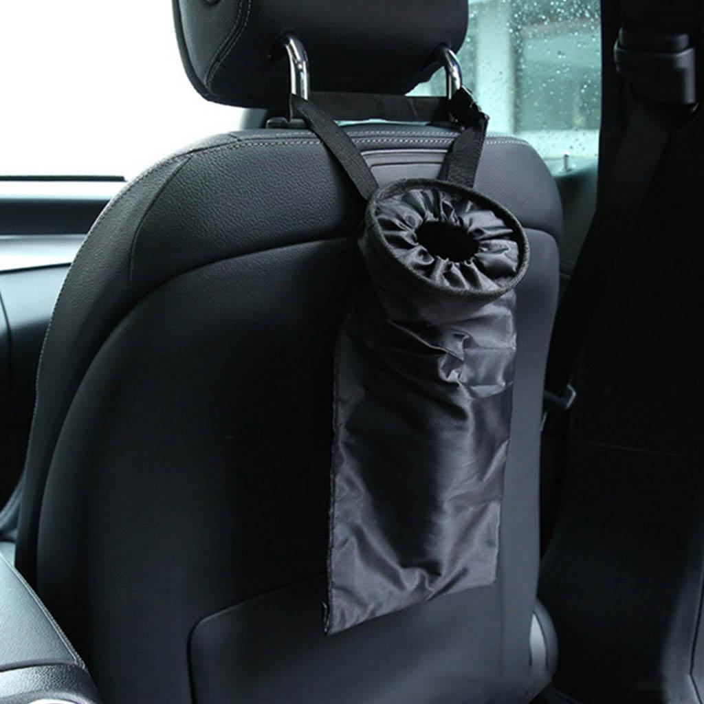 Satın alın Foldable Auto Car Trash Can Hanging Backseat Car Organizer for Headrest Vehicle SUV