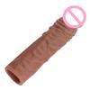 Reusable condom for sexual pleasure hard rough Big 3D Dottet Ribs condom Penis Sleeve Extender for Men Delay Ejaculation