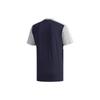 Adidas Essential Colorblock Print Sports Crew Neck T-Shirt Men Tops Grey Blue FL0292