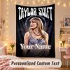Custom Personalized Tapestry,Taylor Swift Print Custom Name Text Wall Art Hanging for Bedroom