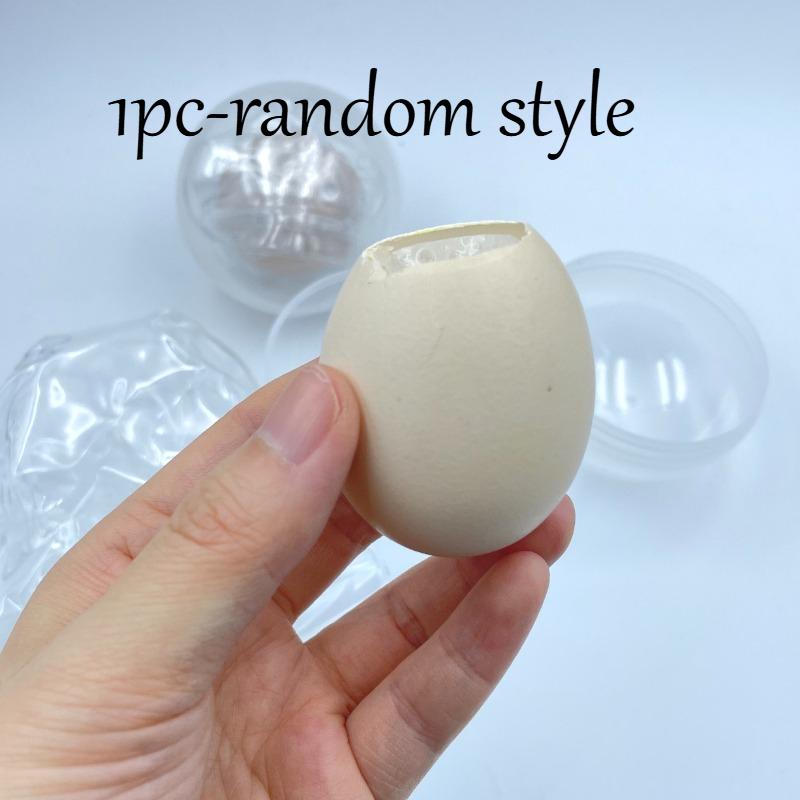 Realistic Silicone Egg Squeeze Toy Crack Egg Fidget Squishy Toy Soft Thick Sensory Stress Relief Anti-Anxiety Fidget Ball Toy