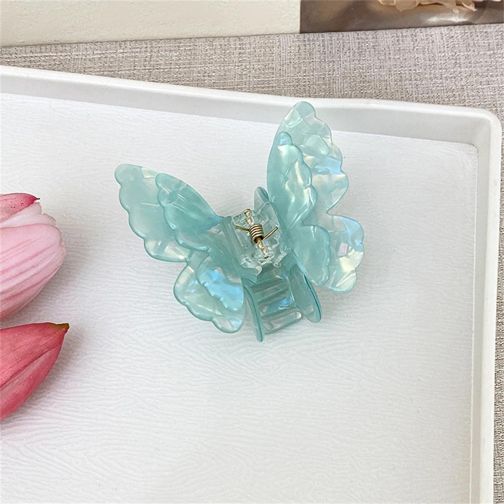 

Gradient Double Layer Butterfly Claw Clip for Women Korean Sweet Temperament Pan Hair Shark Clip Girl Hair Accessories