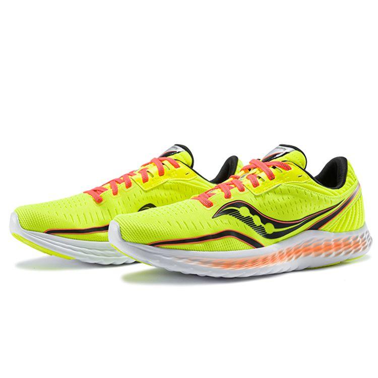 SAUCONY Kinvara 11 Comfortable Versatile Mesh Cushioning Non-Slip Wear-Resistant Low-Top Running Shoes Men Sneaker Fluorescent-Green S20551-65