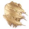 10-500 Gold Goose Rooster Feathers For Crafts Wedding Party Home Decoration Jewelry Making Plumes Diy Supplies