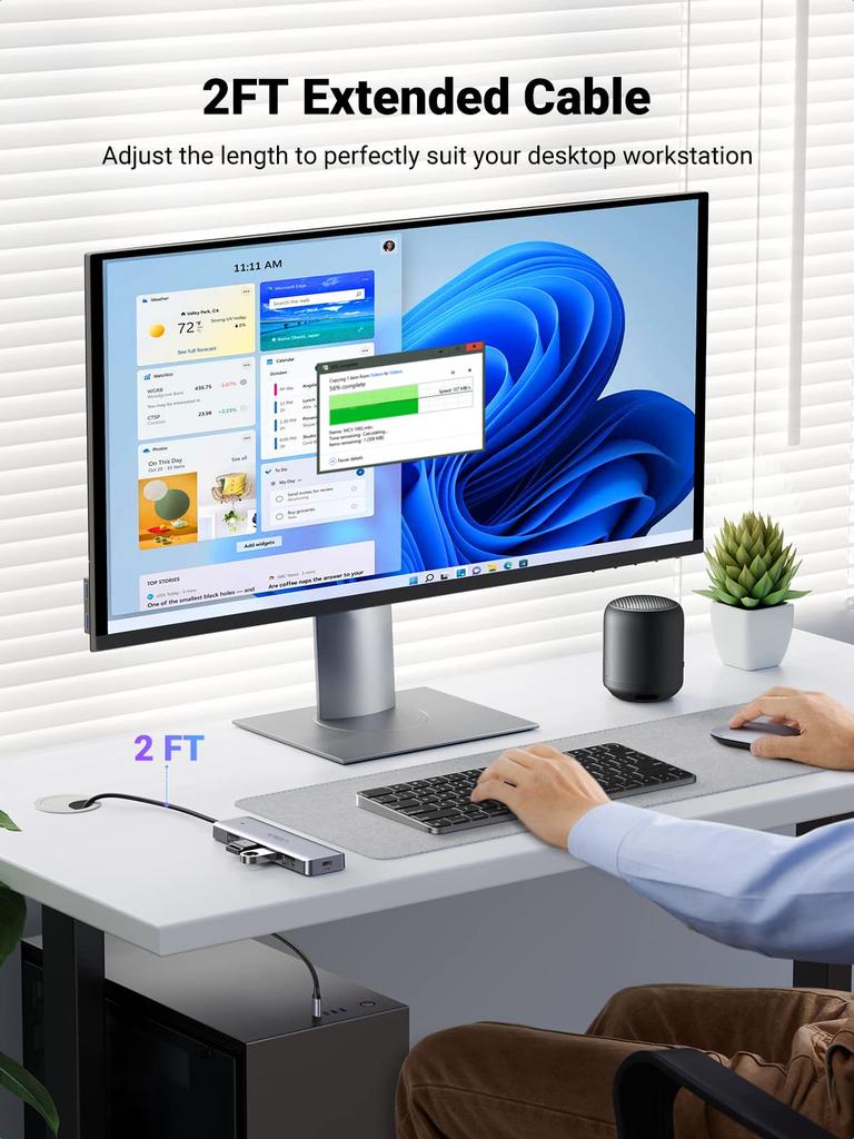 UGREEN Hub with USB 60cm or 5Gbps Data LED Power Supply Compatible with USB Flash and Low Power Compatible with and More USB-C Hub, 4-Port Type-C 3.0