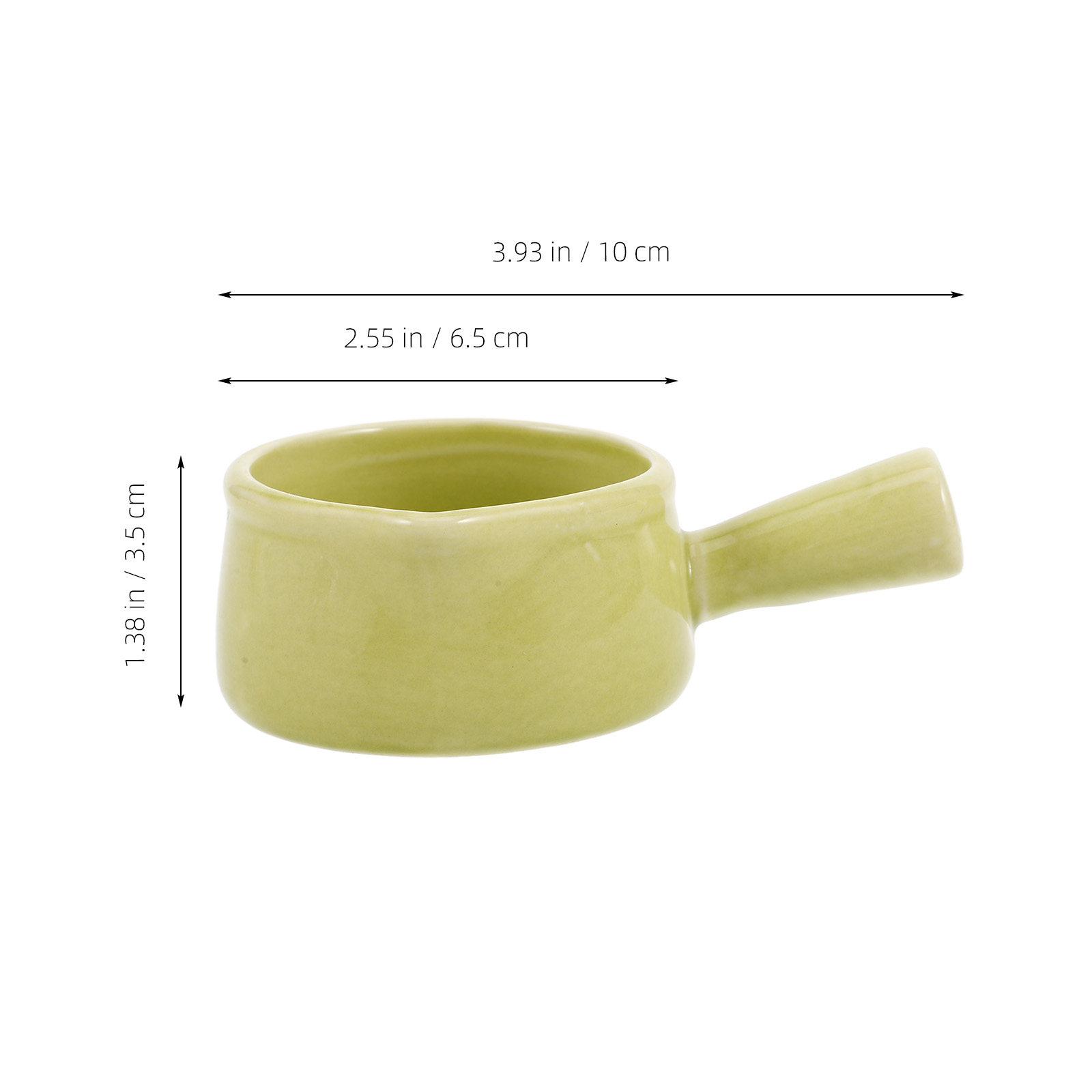 Ceramic Milk Pitcher Small Handle 60Ml Sauce Bowl Creamer Pitcher Compact Seasoning Cup Elegant Use for Restaurant Coffee Shops