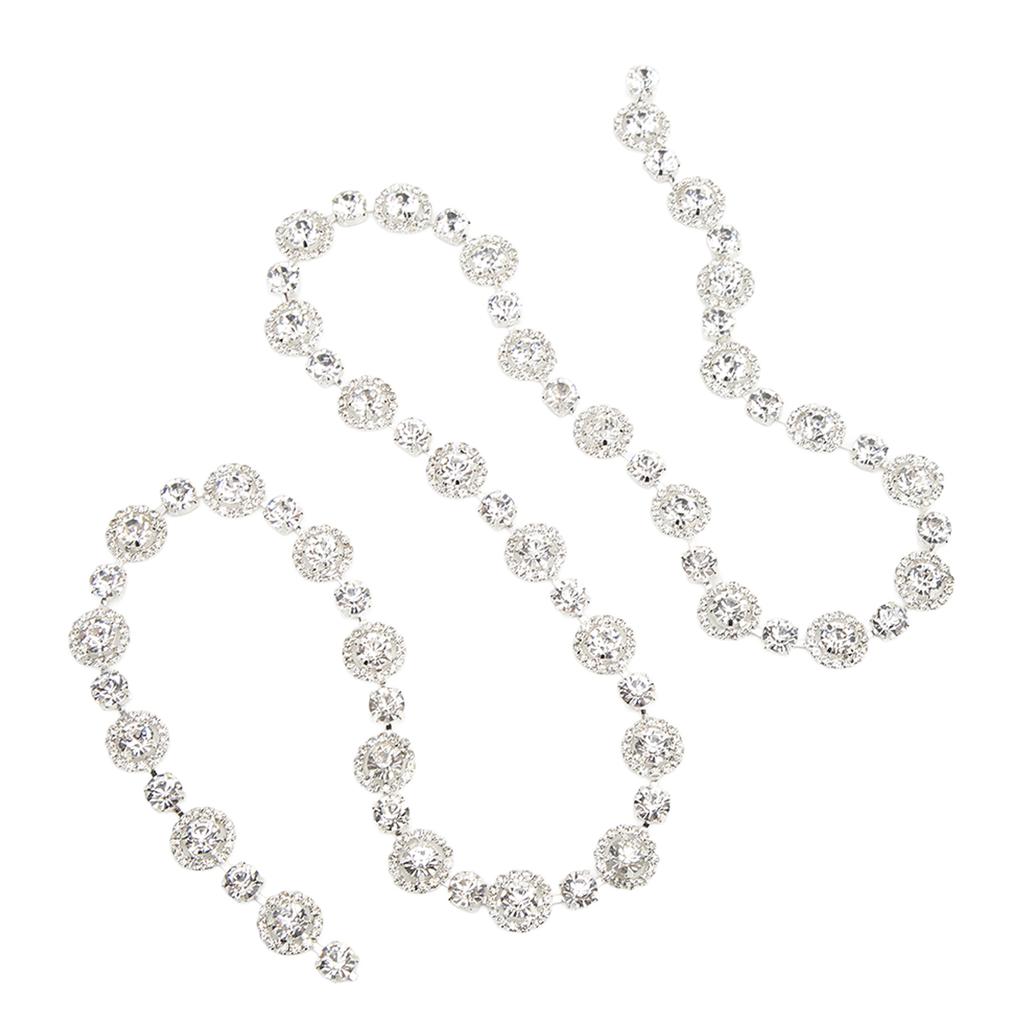 1yd Rhinestone Chain Strong Practicability Shining Dazzling Beautiful Rhinestone Claw Chain for DIY Garment Decoration