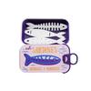 Sardine Tin Jewelry Box 3D Printed Easy Open Durable Small Jewelry Organizer for Rings Earrings Perfect for Dresser Decor