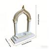 Eid Mubarak Värmeljushållare Moskébåge Prydnad Ramadan Dekorationer för Hemmet 2026 Islamisk Muslimsk Festinredning Kareem Gåva