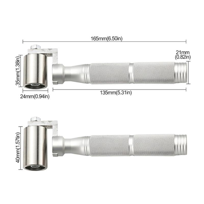 Heavy Duty Steel Wallpaper Edges Roller Set With Textured Handle Pressing Wheel For Professional Result Paint Tool