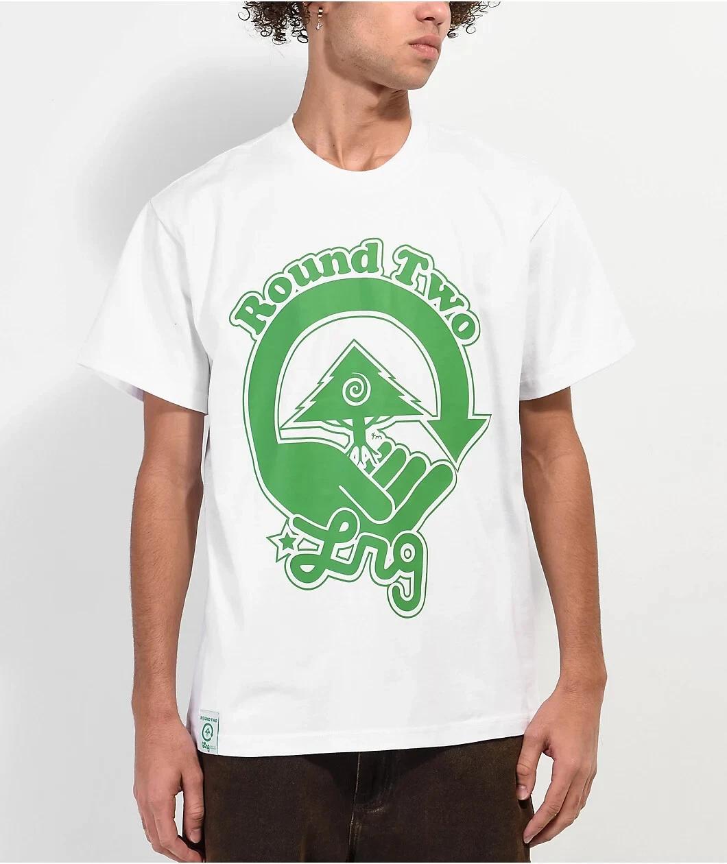 

Round Two x LRG Lifted Research Group The Outdoors White T-Shirt NWT S-2XL 4XL