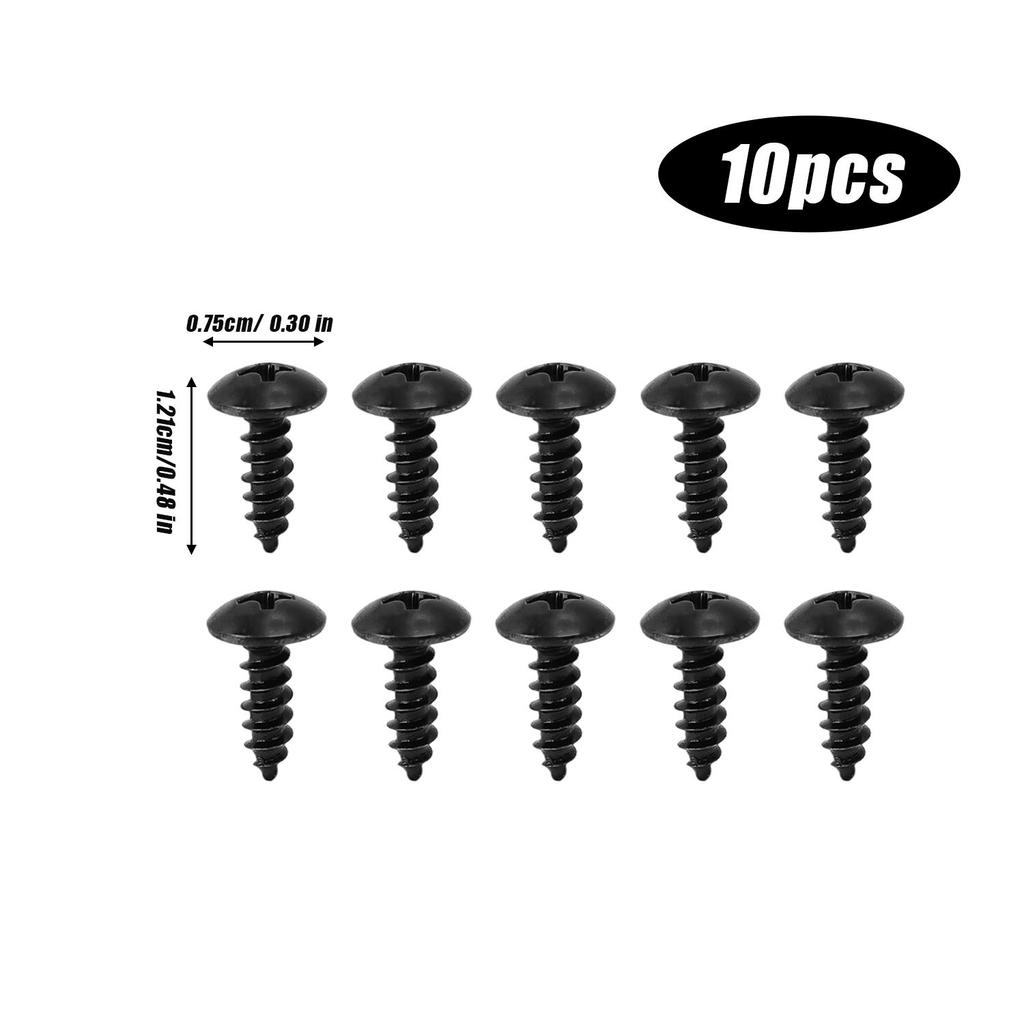 M2.3 M3.5 M4 M5 Phillips Truss Head Screw Carbon Steel Self Tapping Black Screws Woodworking Fasterner Hardware Accessories