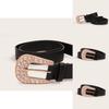 Stylish Ladies Highend Faux Leather Belt For Dresses With Sparkling Crystal Embellishments