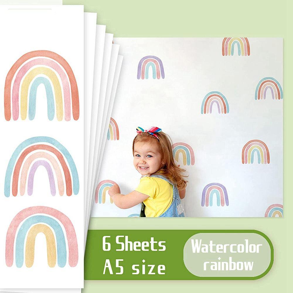 Peel Decorative Window Kids Room Wall Decals Nursery Room Decoration Wall Sticker Rainbow Stickers