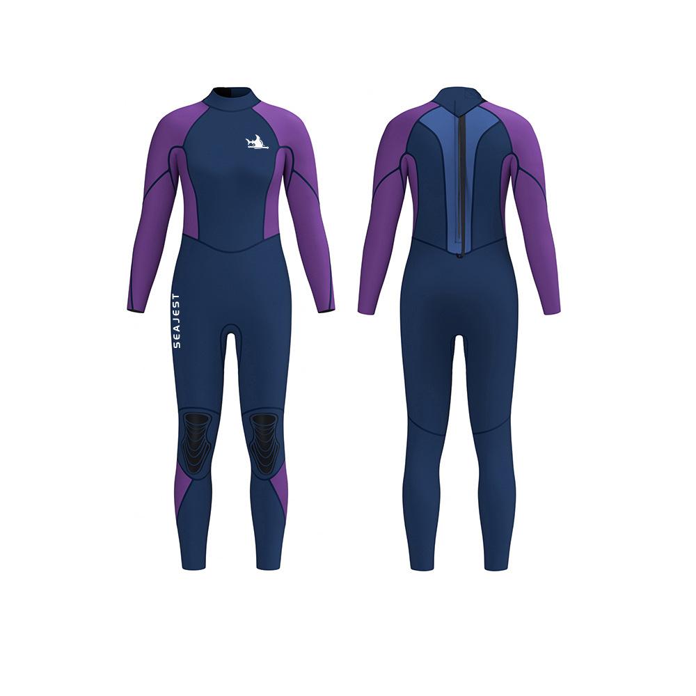 New 3mm Diving Suit Men's And Women's One-piece Surfing Suit Chloroprene Rubber Swimsuit Snorkeling Surfing Swimming Cold Proof And Warm