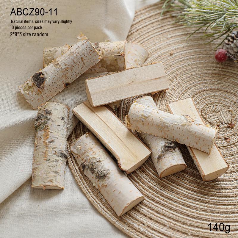 Natural Pine Cones, Logs, and Dried Fruits - Christmas Atmosphere Decoration Supplies