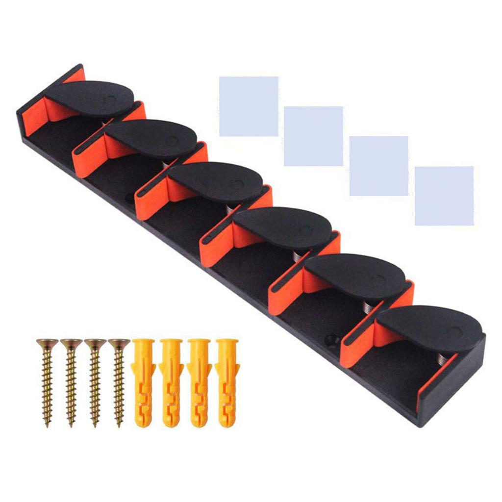 Fishing Rod Holder Organizers Wall Mounted Fishing Rod Rack Store 6 Rods Fishing Rods Holder Garage No Drill Rod Rack