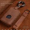 Leather Car Key Case For Volvo S90 V90 XC40 XC90 2015-2018 Smart Keyless Remote Fob Cover Protector Bag Auto Accessories
