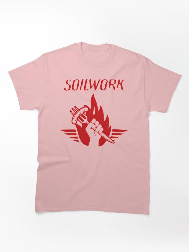 Fist Holding Fork and Fire Flame Classic Unisex T-Shirt
