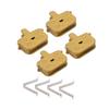 4 Sets Ketone-Based All Metal Bicycle Disc Brake Pads Electric Scooter Brake Pads  Bike Accessories