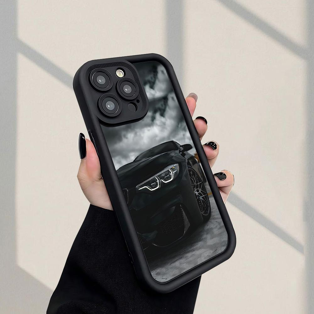 Sports Car Design Phone Case for iPhone 17 16 15 14 13 12 11 Pro/ Max /Plus Anti-fall and Shockproof Back Cover