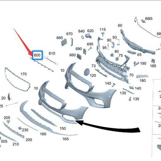 Mercedes-Benz E-Klasse W213 Frontstoßstange Einparksensor Kabelbaum