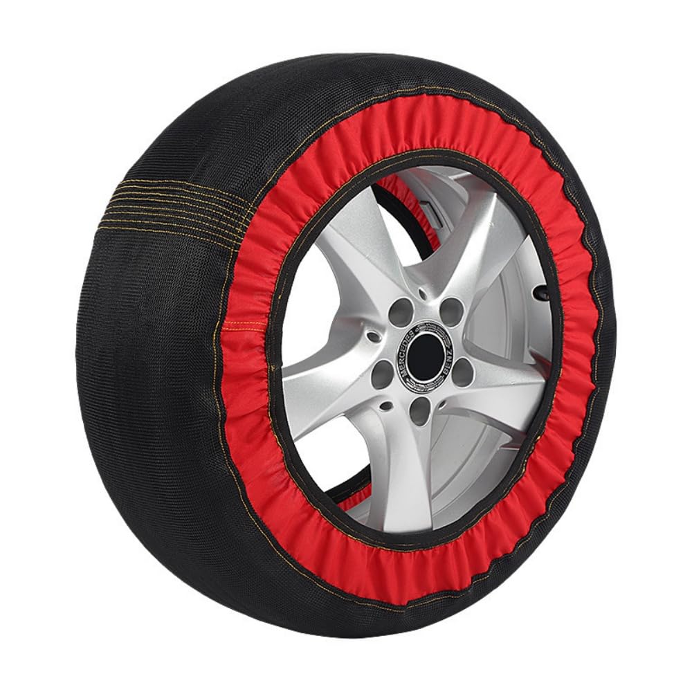 Yobuisg 6002,4 No Webbing, Half Tire Socks, Snow Chain, Car Tires, Cloth Chain, Light