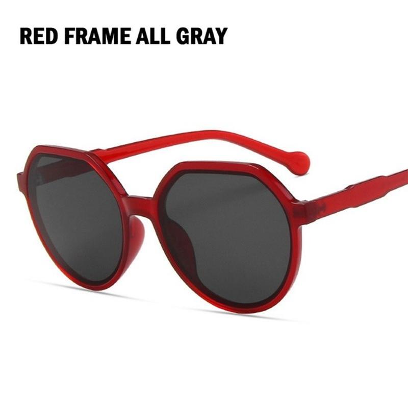 New Fashion Style All-match Trend Sunglasses Personalized Round Frame Sunglasses Ins Trend Candy Color Big Frame Sunglasses