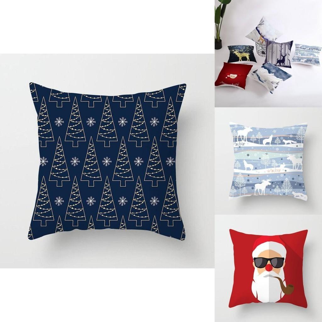 Luxurious Peach Skin Velvet Christmas Cushion Cover With Invisible Zipper Design