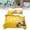 Cartoon Digital Print Duvet Cover Pillowcase Set Bedroom Bedding Gift