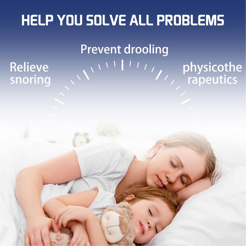 Bandă Adezivă pentru Somn pe Gură pentru Respirație Nazală Blândă Fizică Hipoalergenică Ajutoare pentru Somn Bandă pentru Gură 9M