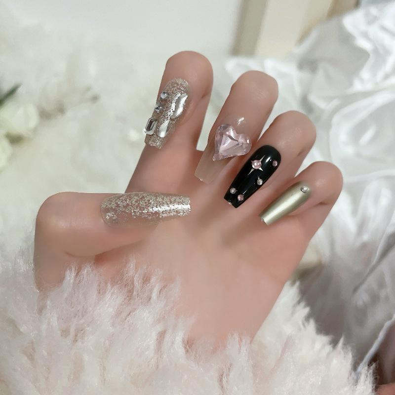 Luxurious Handmade Translucent Nail Tips for Autumn/Winter – Soft Texture, High-Class Feel