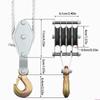 Block And Tackle Rope Pulley Hoist Lifting Power Multifunctional Heavy Duty Pulley System Metal Sheave With 1100/2200Lbs