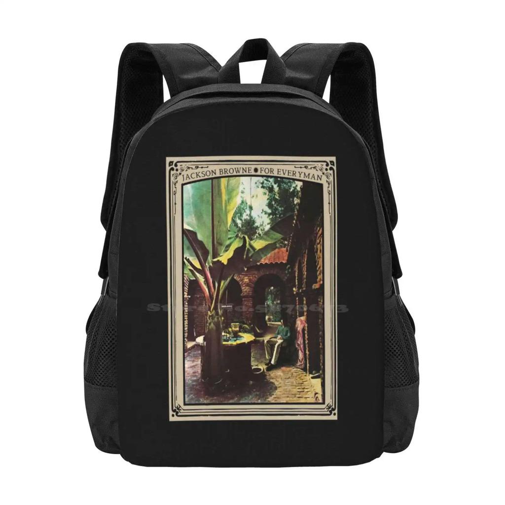 Jackson Browne For Everyman Backpack For Student School Laptop Travel Bag Jackson Browne For Everyman
