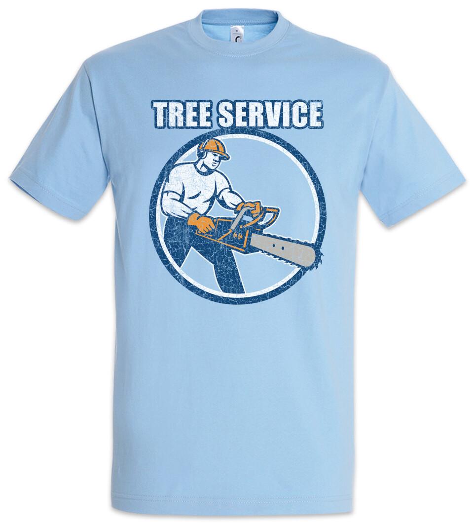 Tree Service IV T-Shirt I Lumberjack Woodcutter Woodsman Woodmann Cutter- M