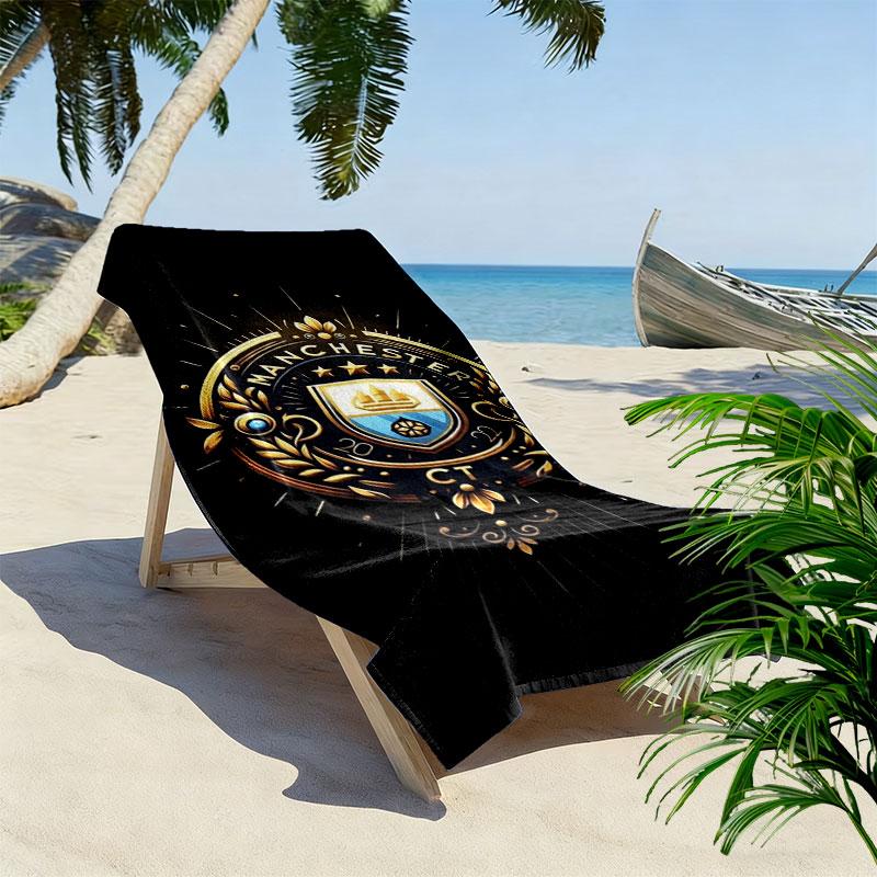 Manchester City F Print Beach Towel, Large Soft Quick Dry Towel for Beach Camping Swimming
