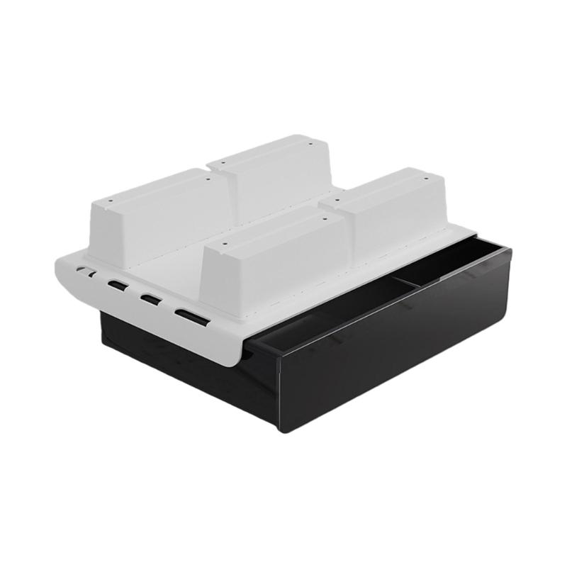 Space Saving Under Desk Storage Drawer Polypropylene Construction Workspaces Organizer Easy Installation Box