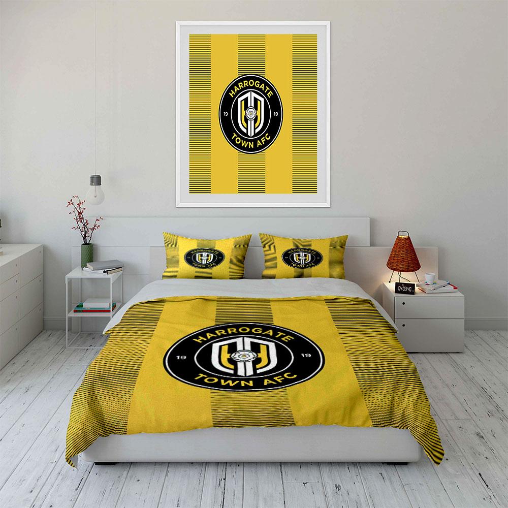 "Yellow Harrogate Town Set" Bedding Duvet Cover Set Duvet Cover Pillowcases  (1 * Duvet Cover 2 * Pillowcases, Without Duvet Insert)