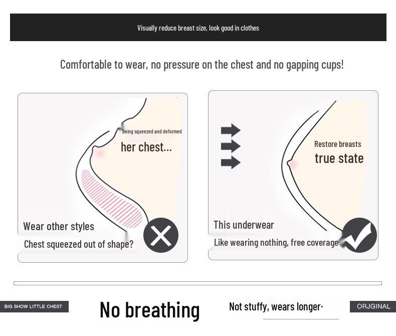 2024 Sexy U-Shaped Back Bra Set - Side Support for a Sleek, Smaller Look