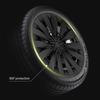 AMV1 4PCS for Model Y 2020-2024 4PCS 19 Inch New Turbine Style Matte Black Hubcap Cover Hub Cap Replacement Wheel Cap for Tesla