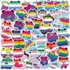 50 Styles Proud Frog Graffiti Stickers Decorate Guitar Notebook Suitcase DIY Waterproof Stickers