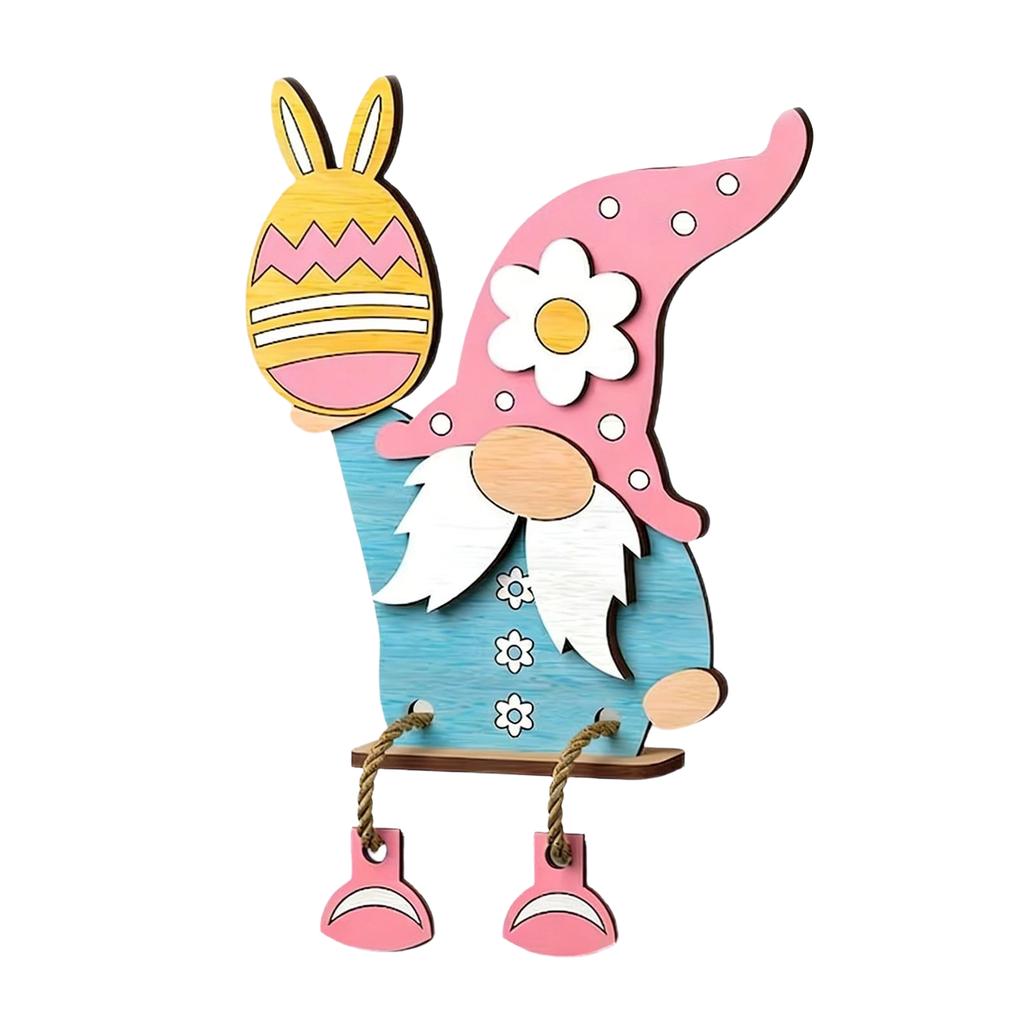 Easter Ornaments, Decorative Items, Cartoon Figurines, Wooden Desktop Decorations