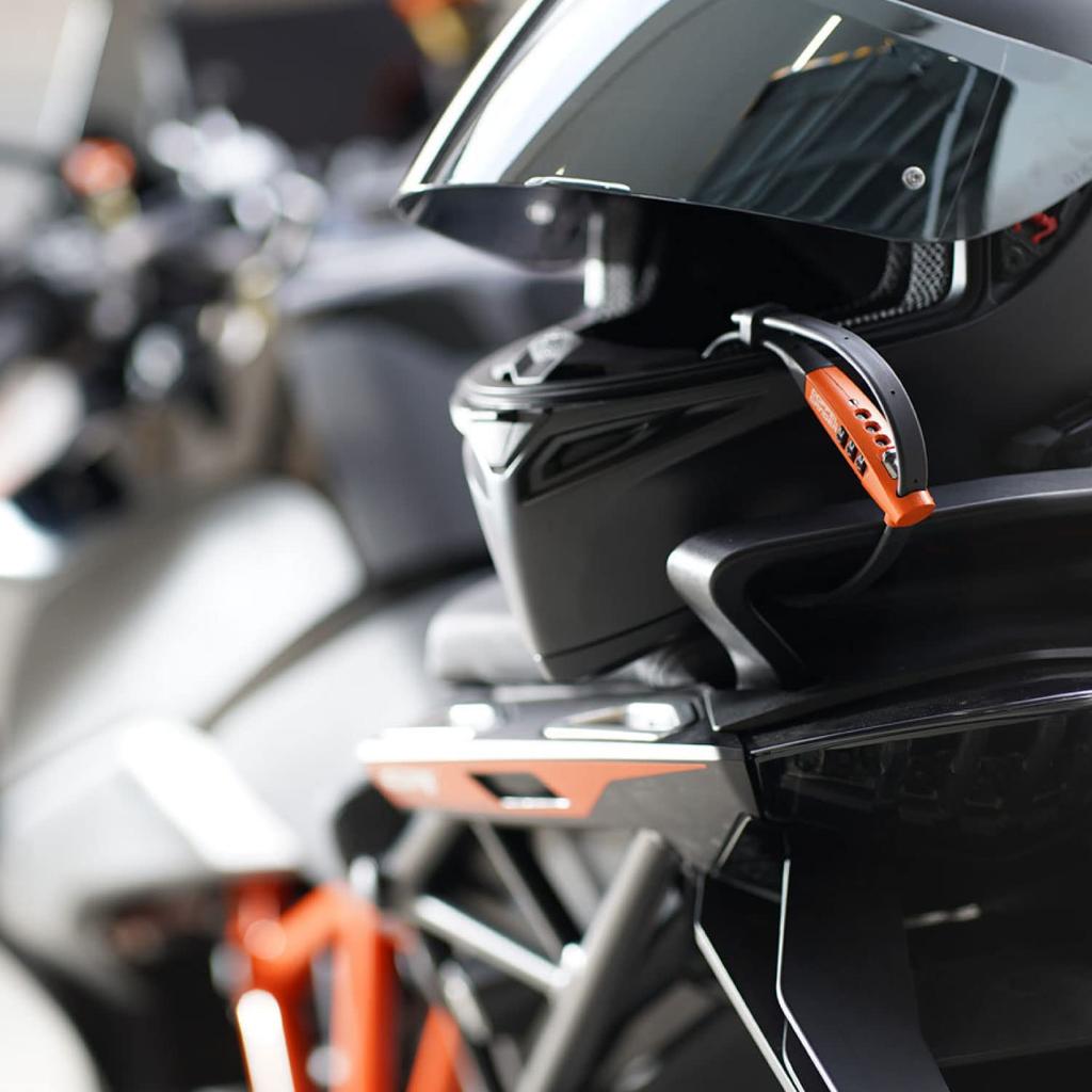 DOPPELGANGER Combination Lock Cable Tie Helmet [Bicycle Lock] DKL590-DP