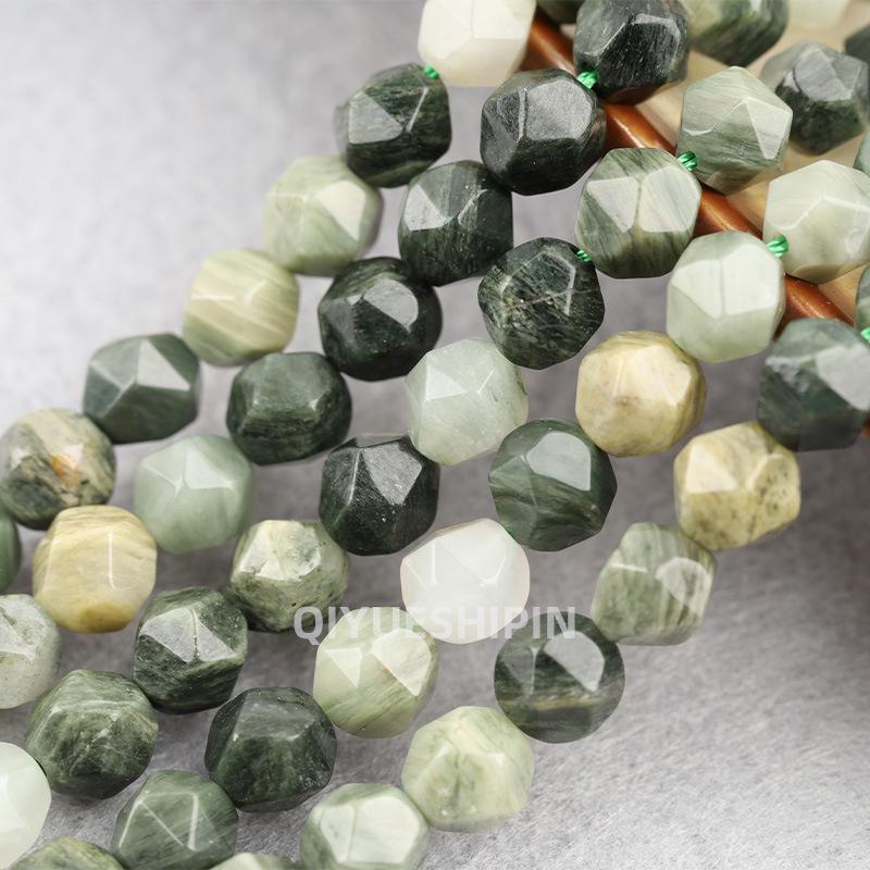 

Бусины из натурального камня оливы и агата с алмазной огранкой для изготовления ювелирных изделий 6mm≈55 beads