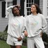 Heavyweight Women's Autumn Hoodie: Loose Casual Comfort, Mid-High Neck, Long Sleeve, Euro-American Style