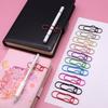 10pcs Document Clips Multi-functional Pen Holder Colorful Bookmarks Paper Clips  Notebook