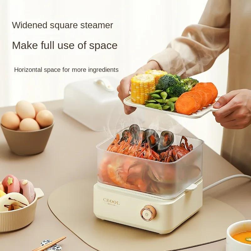 Egg Boiler Multifunction Double Electric Egg Cooker Steamer Corn Milk Steamed Rapid Layers Breakfast Cooking Appliances Kitchen