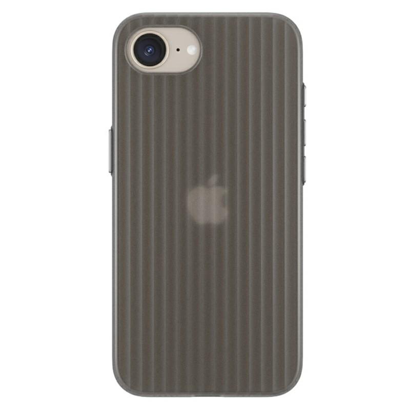 

For iPhone 16e PC Phone Case Corrugated Textured Protective Back Cover