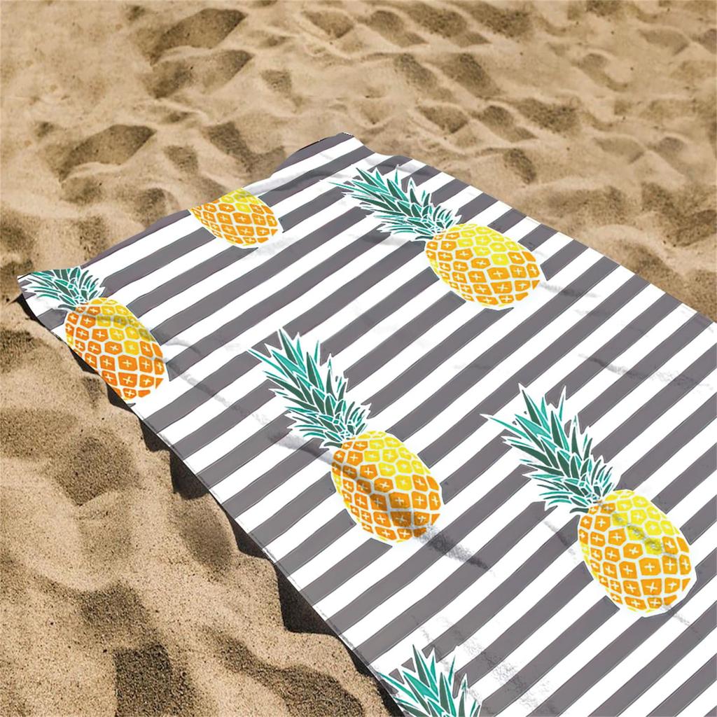 Beach Mat, Microfiber Beach Towel, Ultralight Colored Bath Towel, Sand-proof Beach Mat, Multi-purpose Towel, Suitable For Travel And Swimming Pools.